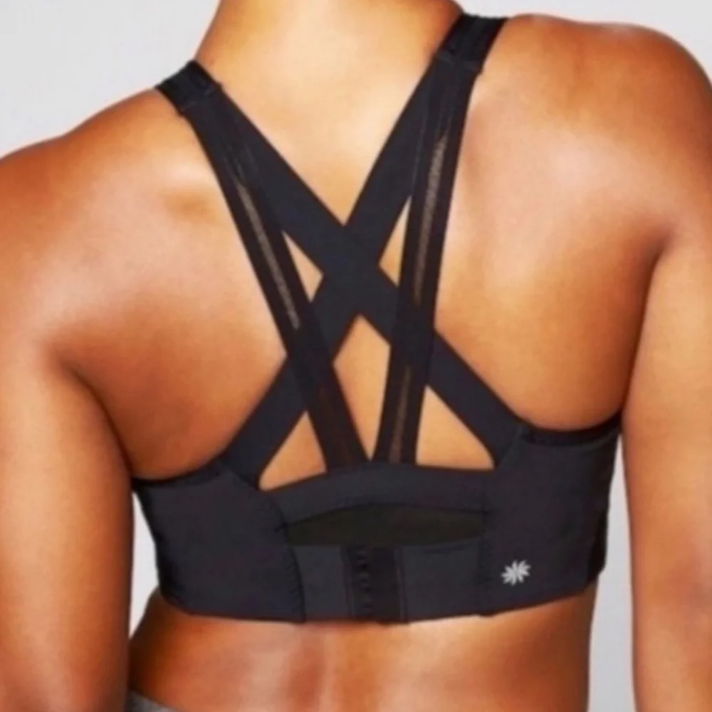 Athleta High Impact Gigi Bra in Black Sz S.‎